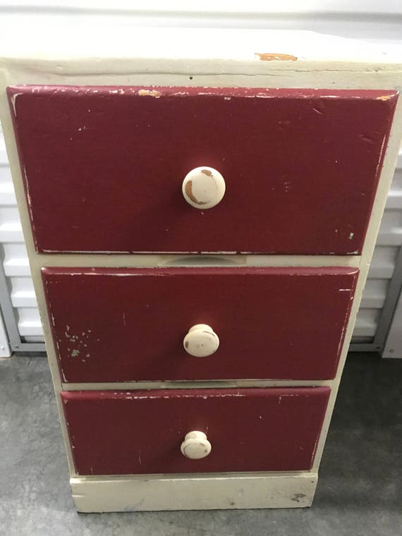 Hand Painted Vintage Style Child S Bedroom Dresser Drawer