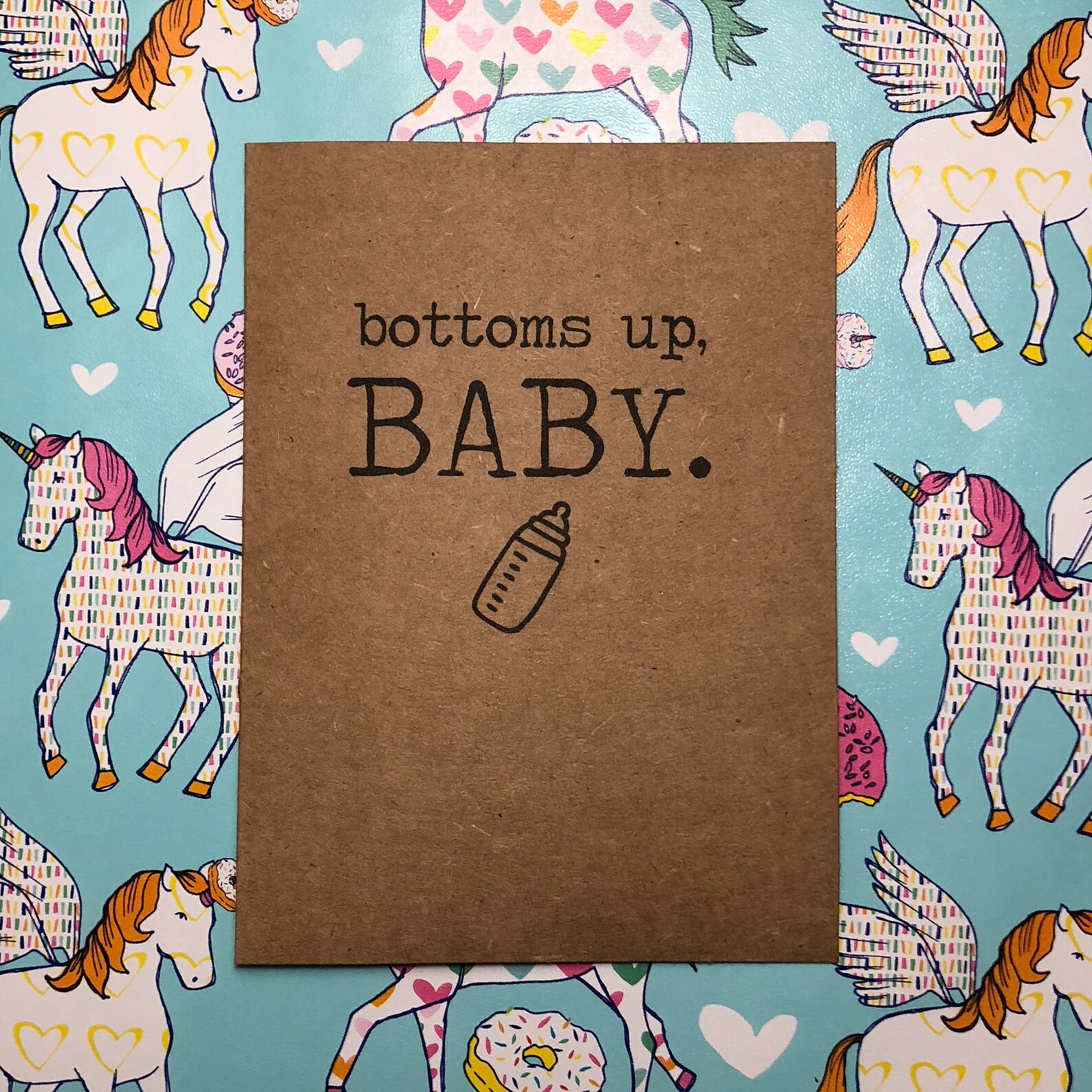 Bottoms up BABY. Etsy