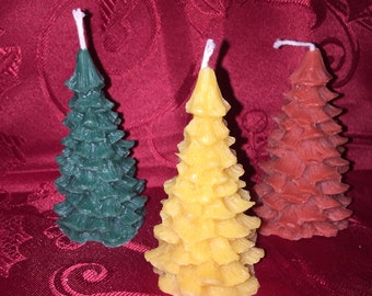 Weihnachtsbaum Duft bienenwachs Tannenbaum Kerze 10 cm Kiefer duftend oder unscented