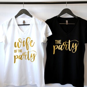 Chemise épouse, enterrement de vie de jeune fille, t-shirt de mariée, chemises de demoiselle d'honneur, chemise de la mariée, chemise femme, chemise de mariage, la fête