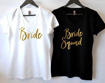 Bride Squad Shirts, Bridesmaid Shirts, Bridal Party Tanks, Bachelorette Party Shirts, Bridesmaid Gift, Bride Squad Tank Tops, Bride Shirt