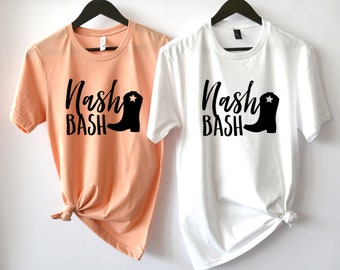 Nash Bash Shirts, Bachelorette Party Shirts, Bridal Party Shirts, 2XL, 3XL, 4XL, Plus Size, Bride's Last Ride, Nashville Bachelorette Party