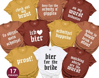 Oktoberfest Shirt, Funny Octoberfest Shirts, Matching Drinking Shirts, German Beer Festival, Leavenworth, Funny Bachelorette Party Shirts