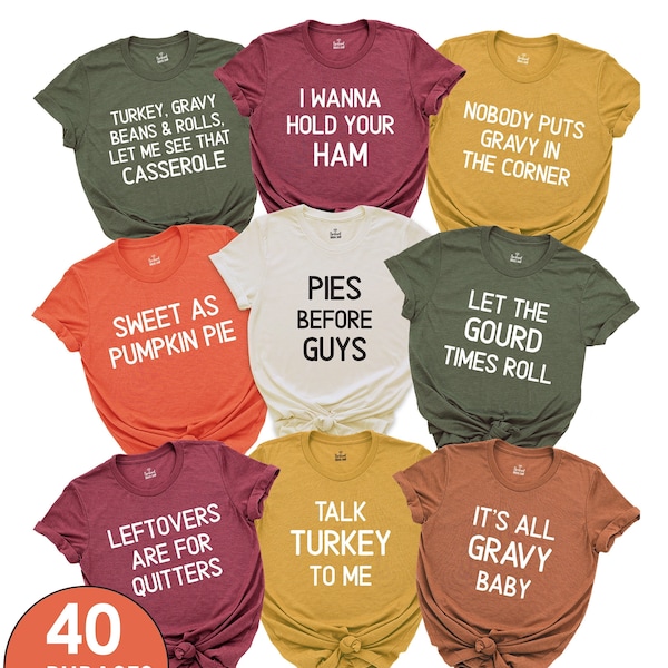 Family Thanksgiving Shirts, Thanksgiving Shirt, Funny Thanksgiving Party, Matching Thanksgiving T-Shirts, Friendsgiving Group Shirts, Kids