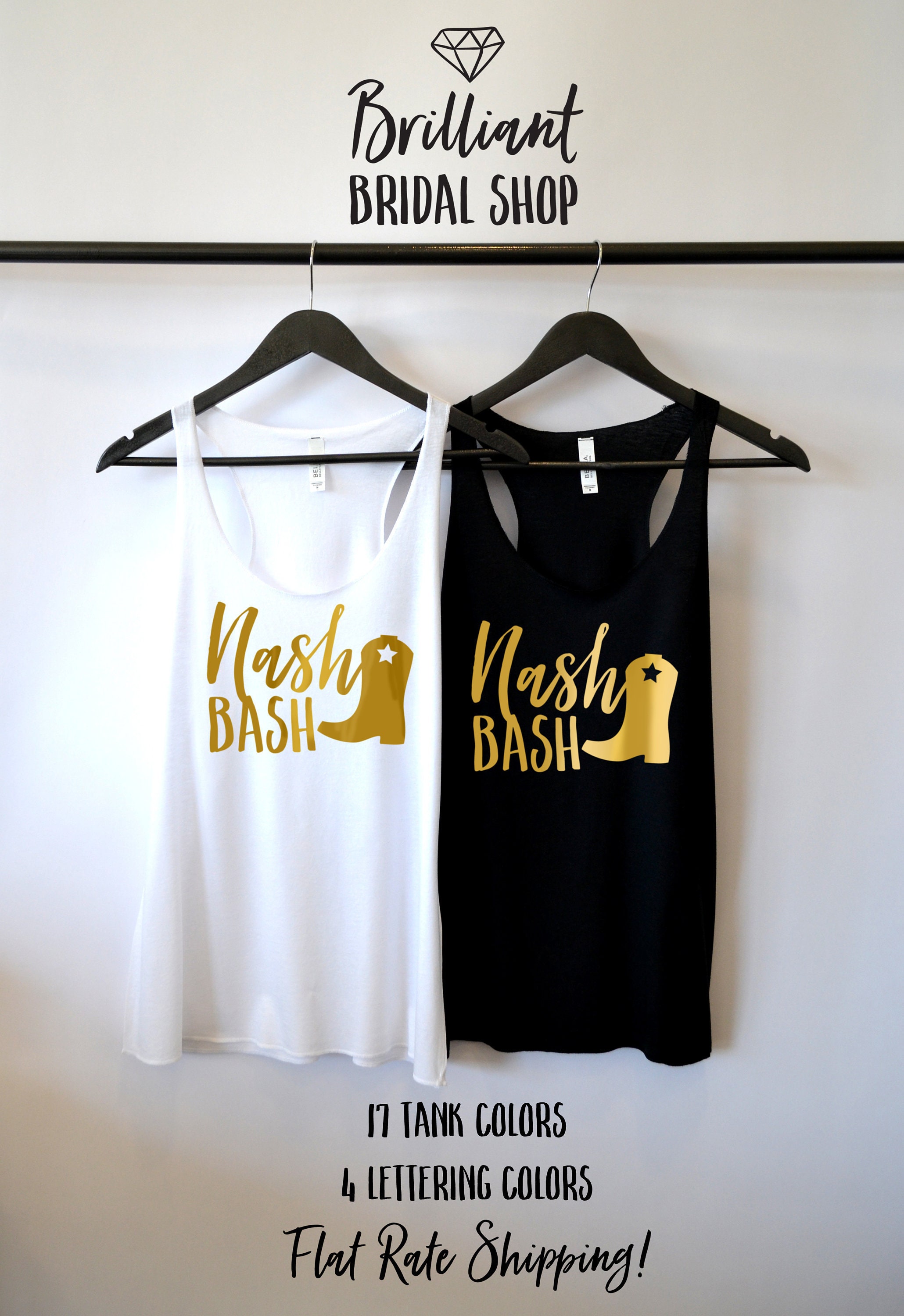 Nash Bash Tanks Bridesmaid Shirts 