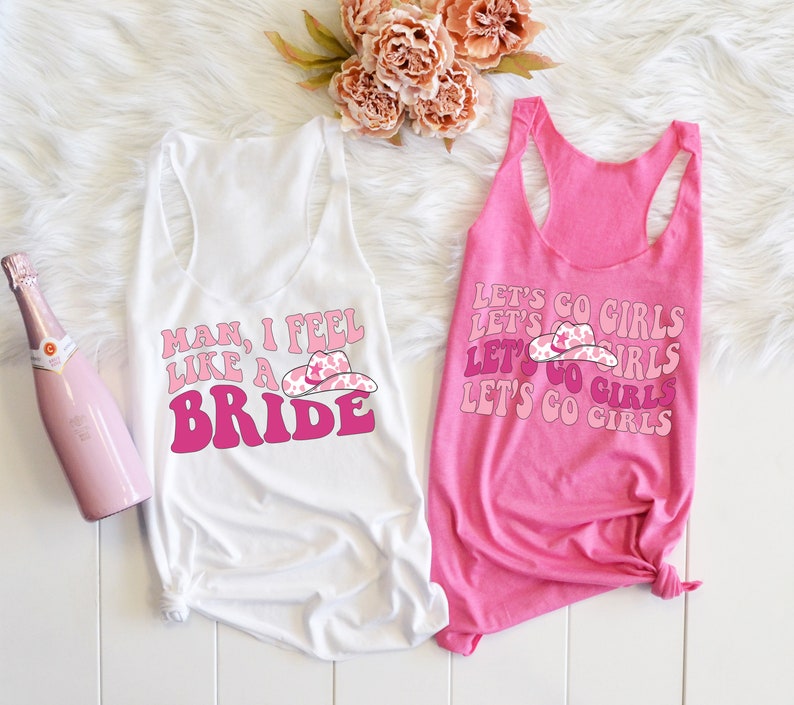 Nashville Bachelorette Shirts, Country Bachelorette Party Shirts, Cowgirl Bachelorette Shirt, Man I Feel Like A Bride, Retro, Funny Bach Tee