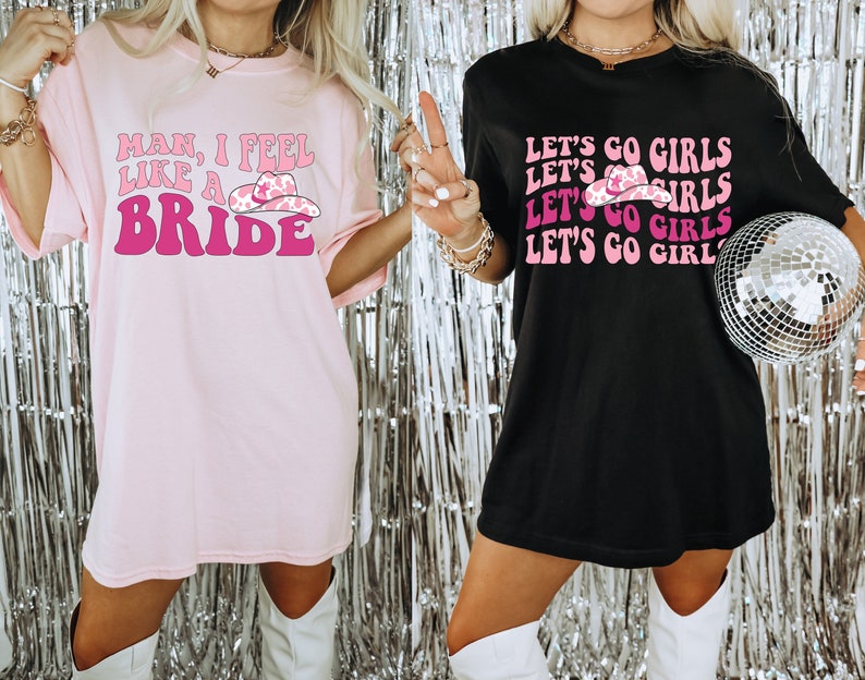 Nashville Bachelorette Shirts, Country Bachelorette Party Shirts, Cowgirl Bachelorette Shirt, Man I Feel Like A Bride, Retro, Funny Bach Tee image 1
