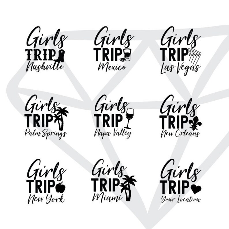 Girls Trip Shirts, Palm Springs Girls Trip tshirt, Girls Trip, Girls Trip Gifts, Palm Tree, Bachelorette, Girls Vacation, Custom location image 2