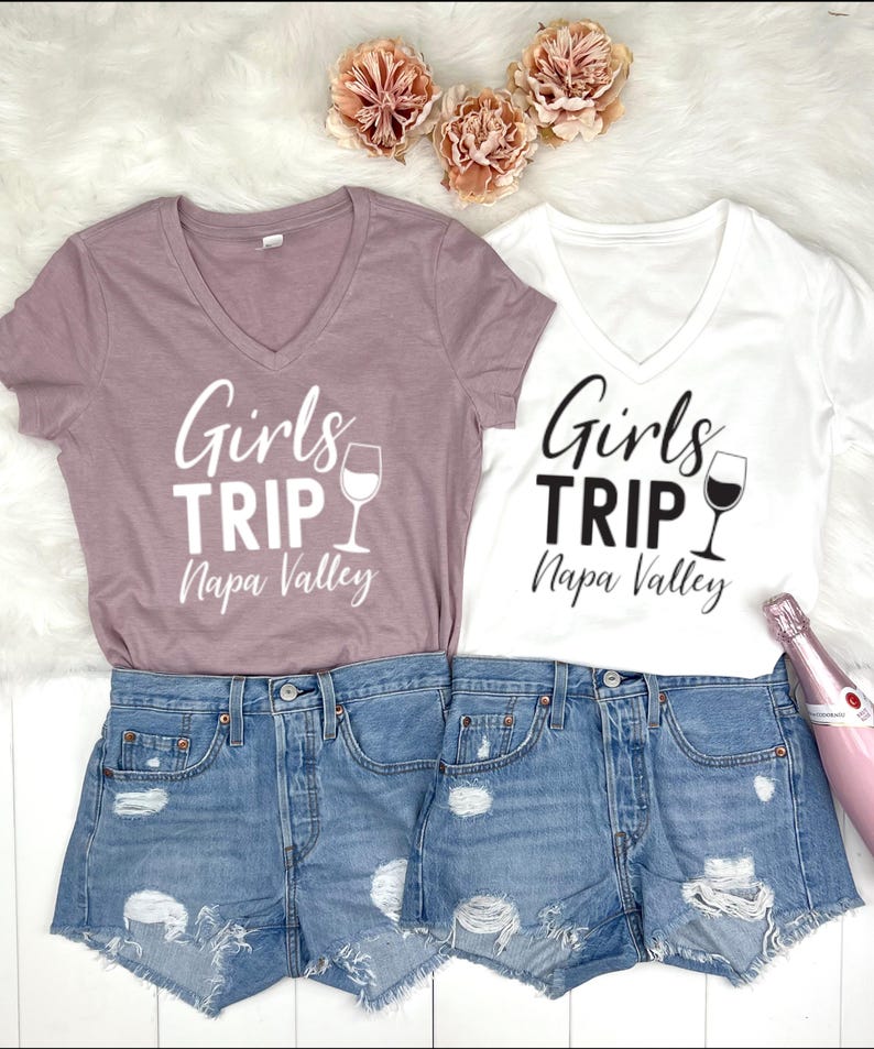 Girls Trip Shirts, Palm Springs Girls Trip tshirt, Girls Trip, Girls Trip Gifts, Palm Tree, Bachelorette, Girls Vacation, Custom location image 4