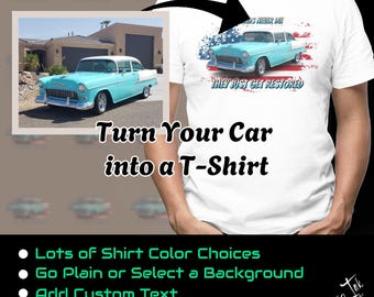 Personalized Car Photo Shirt: Custom Automotive Gift