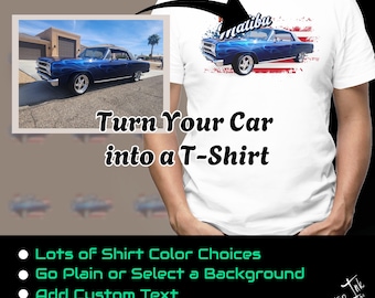 Personalized Photo-Realistic Car Shirt: Custom Auto Portrait Gift