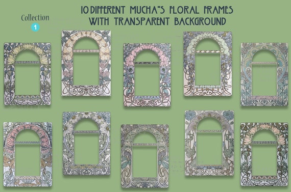 Mucha Art Nouveau Blank Note Cards - 10 Pack A6 Folded Cards With Envelopes 4 thumbnail image