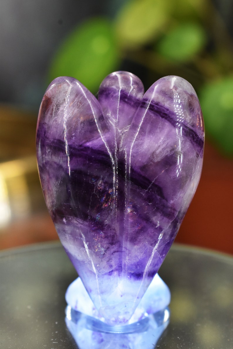 Rainbow Fluorite Polished Crystal Angel