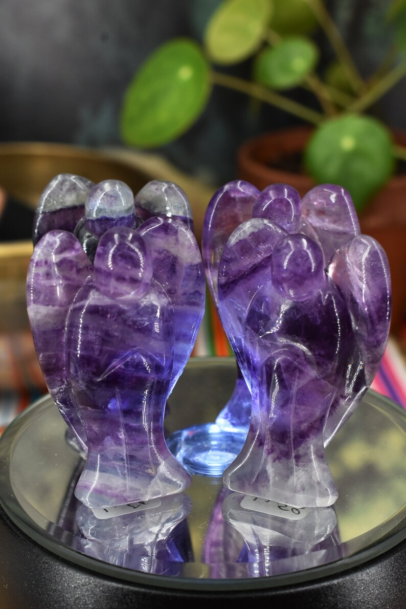 Rainbow Fluorite Polished Crystal Angel