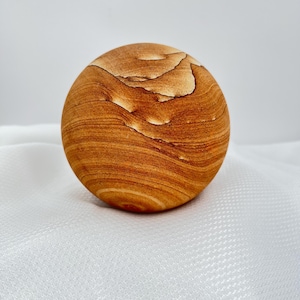 Navajo Picture Sandstone Sphere | Hand-Carved Desert Landscape Crystal