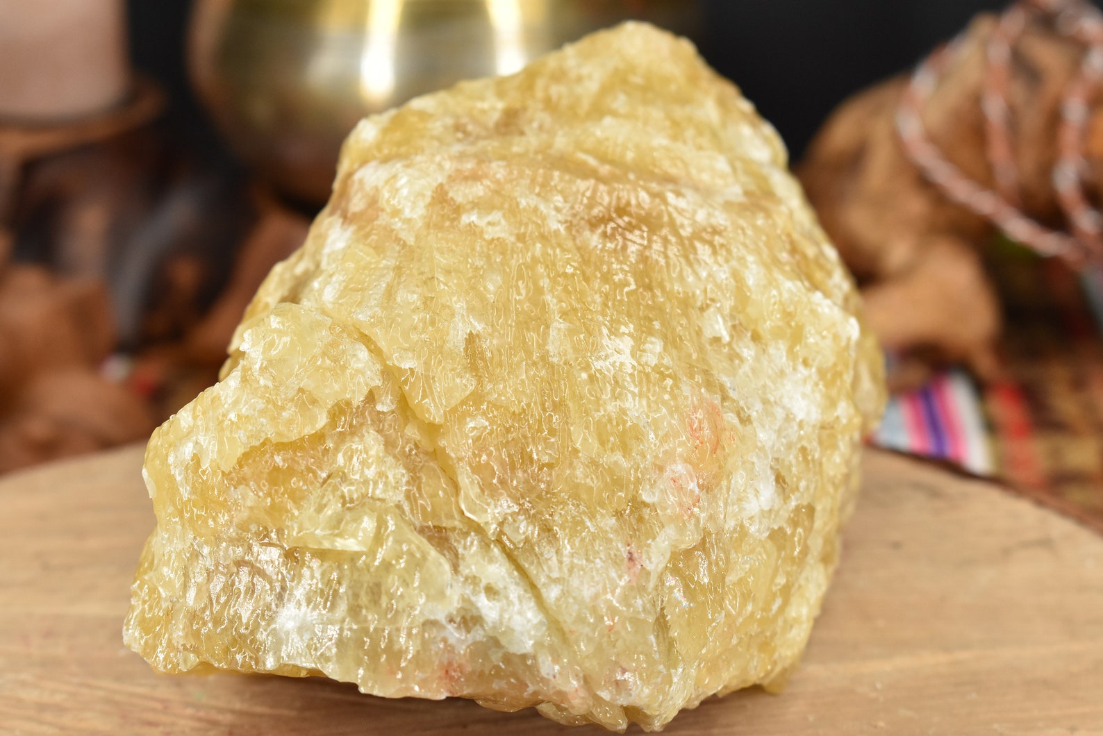 Pineapple Calcite Rough Chunk Etsy