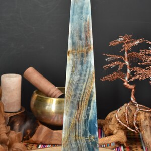 Blue Lemurian Calcite Tower 画像 4