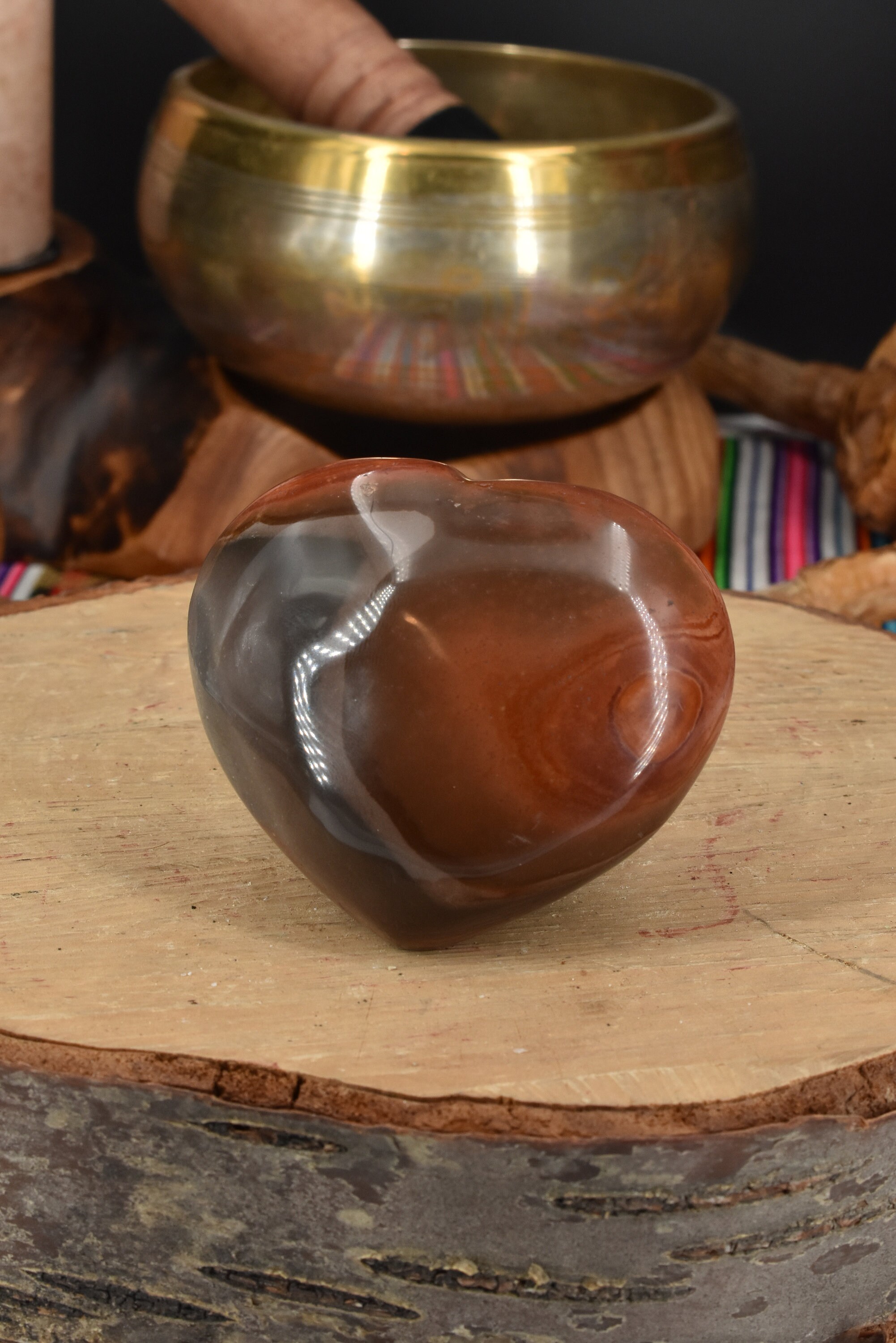 Australian Polychrome Jasper Polished Heart | Etsy