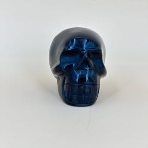Rainbow Obsidian Skull – A Radiant Guardian for Shadow Work, Healing & Protection