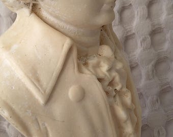 モーツァルト 胸像彫刻 有名な大理石音楽家像 手作り胸像 32 cm / 12.6