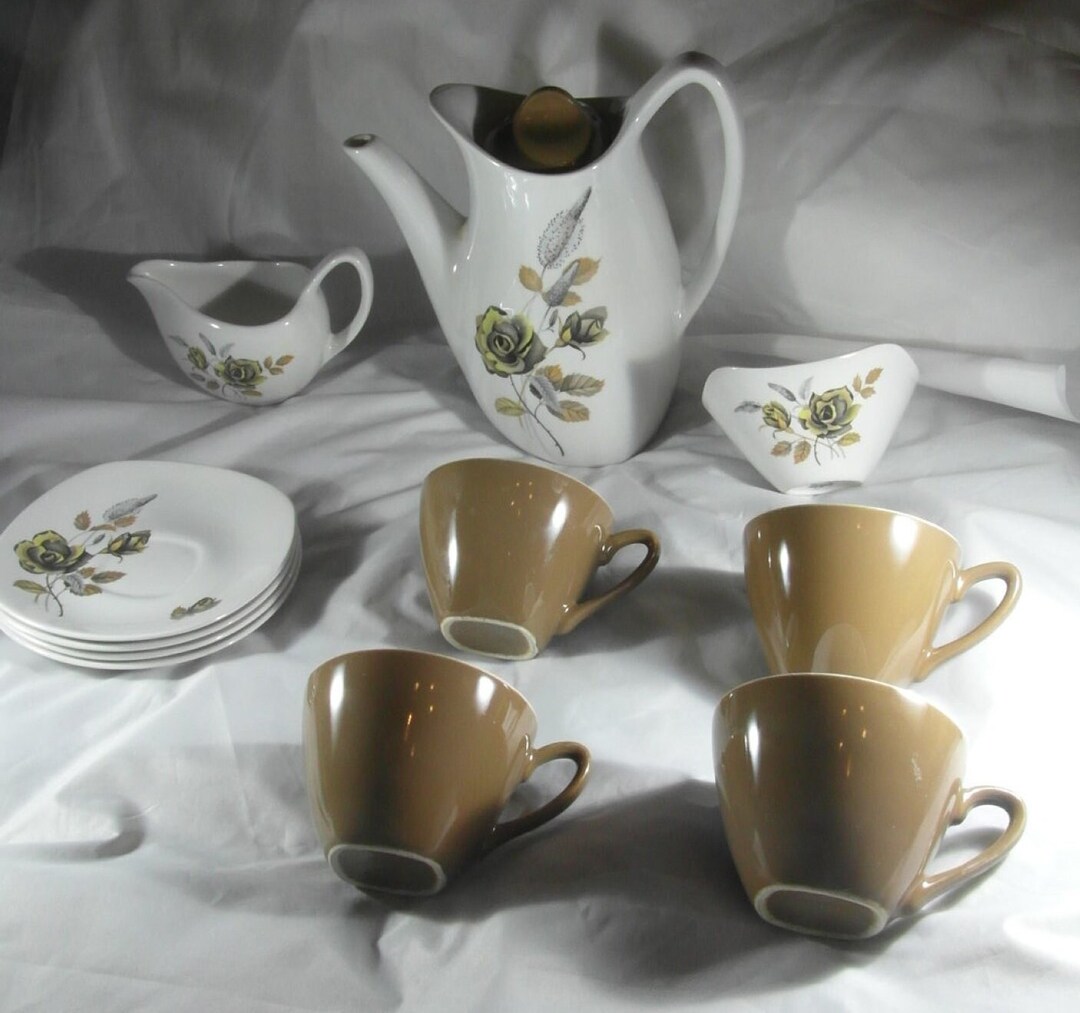 Rare Midwinter Stylecraft Tea Set - Set of Four Vintage Mid Century ...