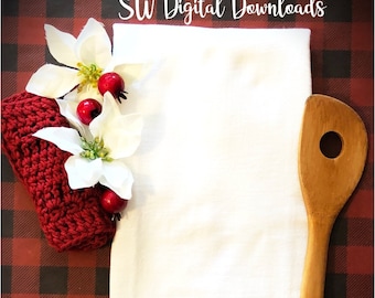 Download Free Christmas Tea Towel Mockup, Styled Towel Mockup, Product mockup,Flour Sac Mockup,Kitchen towel Mockup, Cute Mockup, Stock Photo, PSD Template