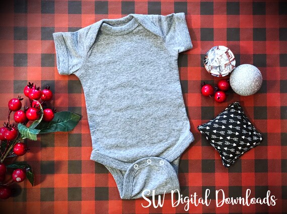 Onesie Mockupgray Onesie Mockupstyled Onesie Mockup Christmas Onesie Mockupproduct