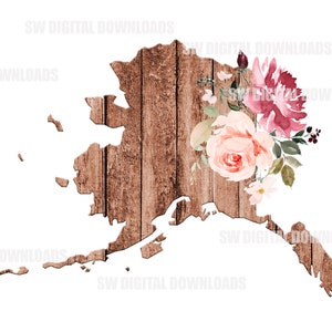 Alaska State Floral PNG, Alaska Clip Art, Floral PNG, Sublimation Clipart, State Pride