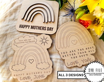 Mothers Day Paint Kit. Rainbow Paint Kit, Kids Craft for Mothers Day, Better than The Rest