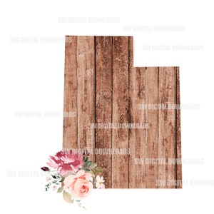 Utah State Floral PNG, Utah Clip Art, Floral PNG, Sublimation Clipart, State Pride, Wall Art