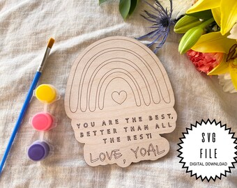 Mothers Day Paint Kit. Rainbow Paint Kit, Kids Craft for Mothers Day, Better than The Rest