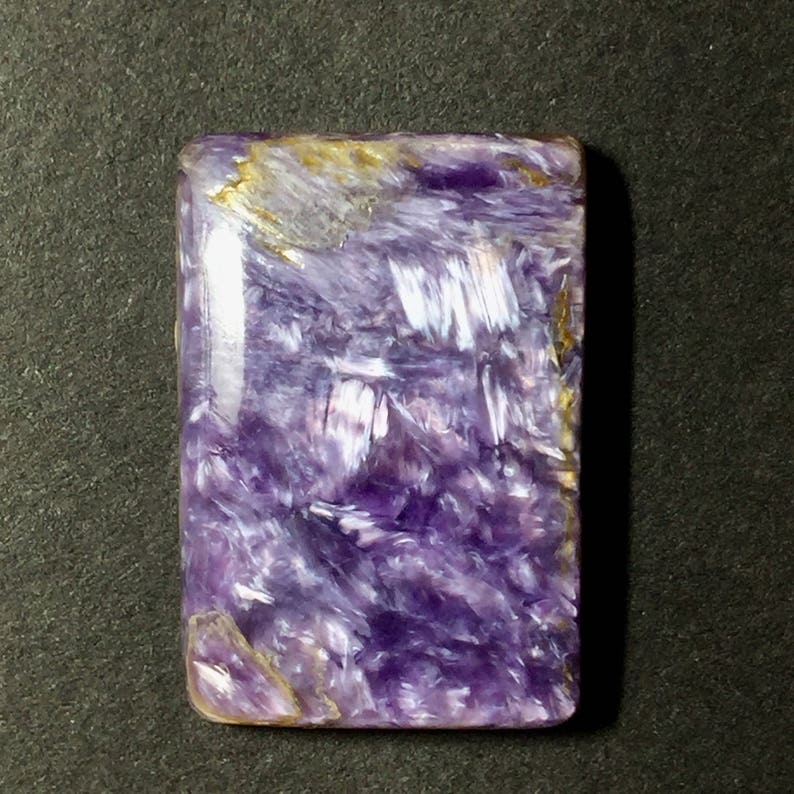 Charoite rectangular Cabochon 20x28x5mm