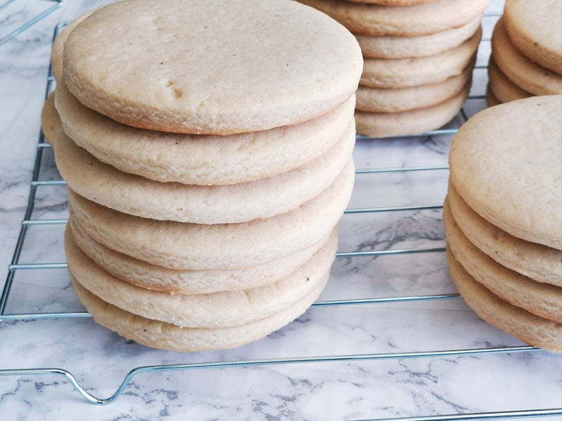 Undecorated Sugar Cookies 1 Dozen Etsy