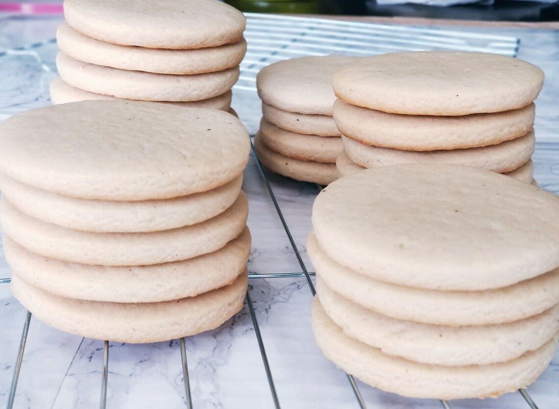 Undecorated Sugar Cookies 1 Dozen Etsy
