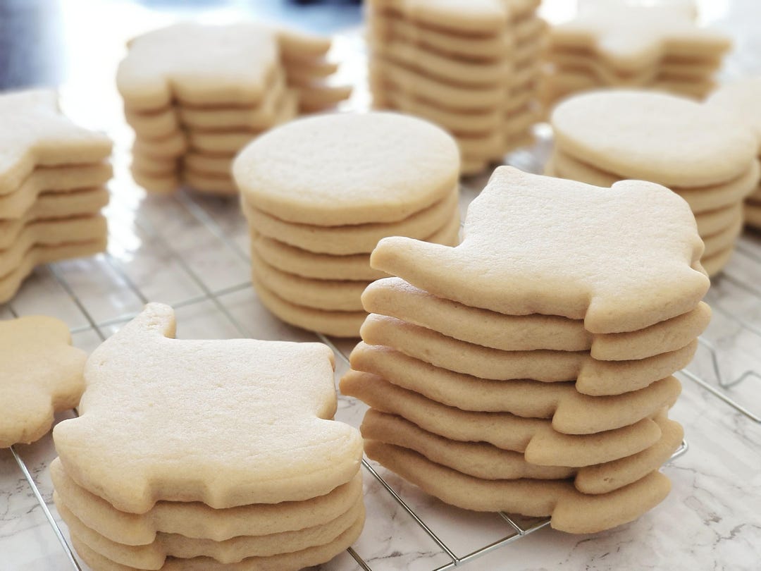 Undecorated Sugar Cookies 1 Dozen Etsy