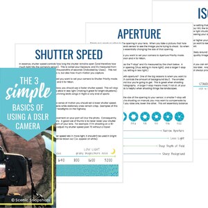 The 3 Simple Basics of Using a DSLR Camera - Etsy