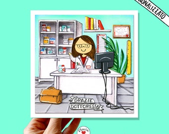 pediatrician or doctor thank you card