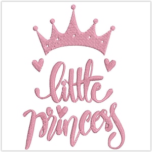 Stickerei Prinzessin/Prinzessin/Stickmuster/Stickmaschine/Stickmaschine/digitales Muster/Stickerei Geburtstag/Babystickerei/digitales Design