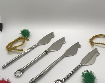 Mouse Cheese Spreaders,Vintage Cheese Spreaders,Host Hostess Gift,Holiday Table,Handmade Spreaders