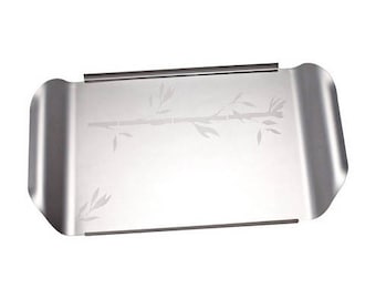 Centerpiece Tray,Leaf Motif Tray,Host Hostess Gifts,Housewarming Gifts, Stainless 18/10 Trays, Holiday Table