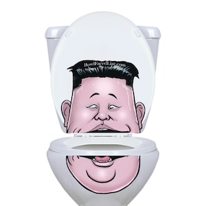 Kim Jong-Un Adesivo adesivo del coperchio del gabinetto in vinile nordcoreano