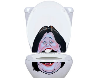 Rosie The Sloth O'Donnell Vinyl Toilet Lid Sticker Decal Discounted