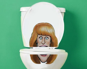 Kathy Griffin Sucks Ass Vinyl Toilet Lid Sticker Decal Discounted