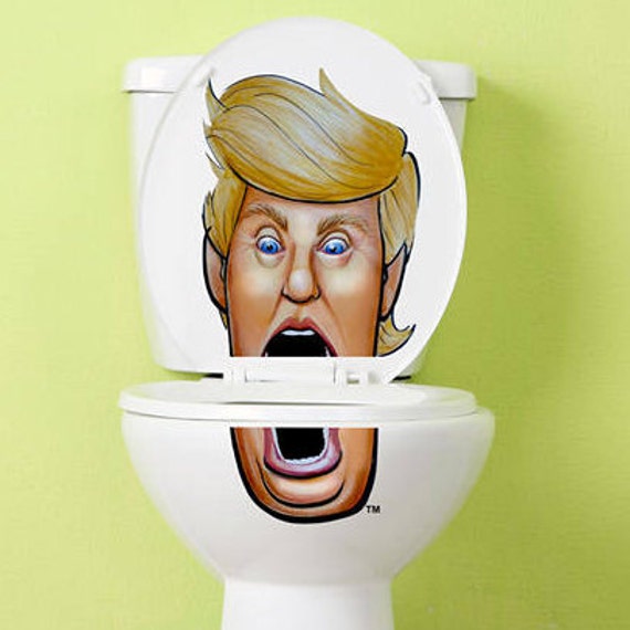 Donald Trump Vinyl Toilet Lid Sticker Decal - Etsy Israel