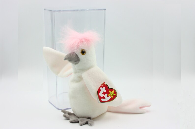 Kuku Beanie Baby Collectible Cockatoo Tropical Bird Toy Etsy