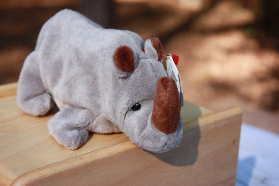 spike the rhino beanie baby