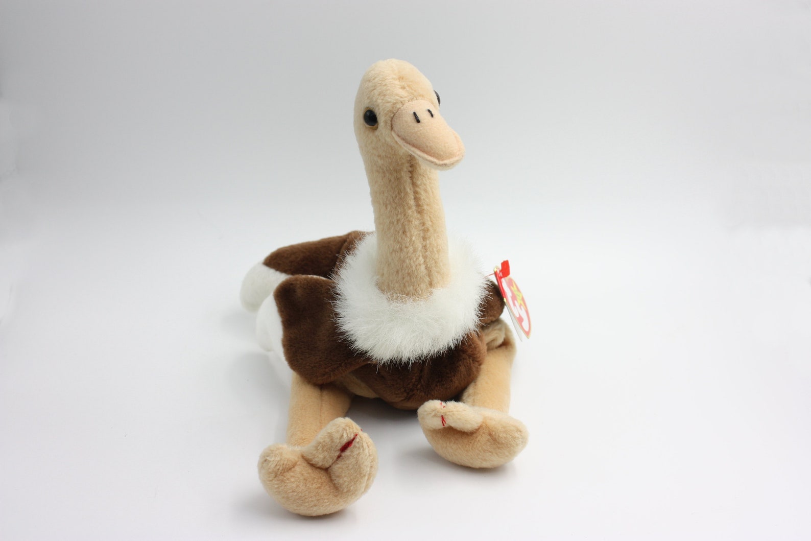 Stretch Beanie Baby Ostrich Vintage Plush Ostrich Toy Etsy