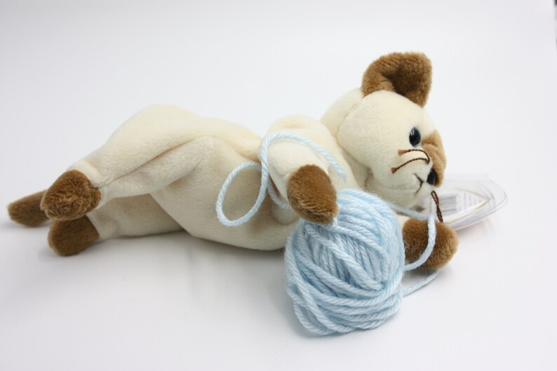 Snip Beanie Baby Cat Siamese Plush Toy Retired Cat Plush | Etsy