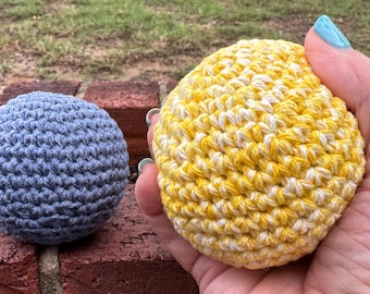 Crochet Stress Ball, hand therapy ball, kids ball, baby ball, toy