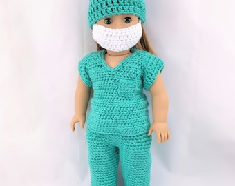 crochet dress for doll